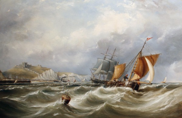 Shipping off a coast by Ebenezer Colls